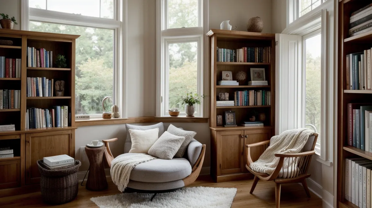 Best large print books for seniors with aging eyes, stacked for an evening reading routine